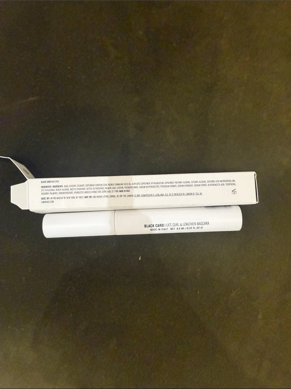 NIB IL MAKIAGE White Black Card Lift Curl & Lengthen Mascara